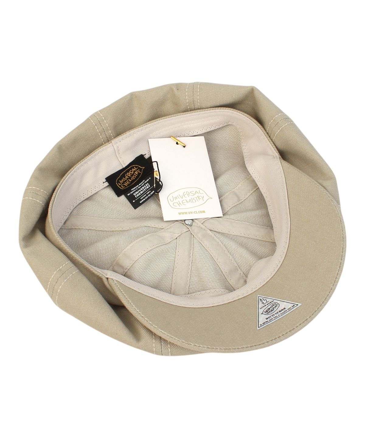 유니버셜 케미스트리(UNIVERSAL CHEMISTRY) Overfit Beige Newsboy Cap 뉴스보이캡