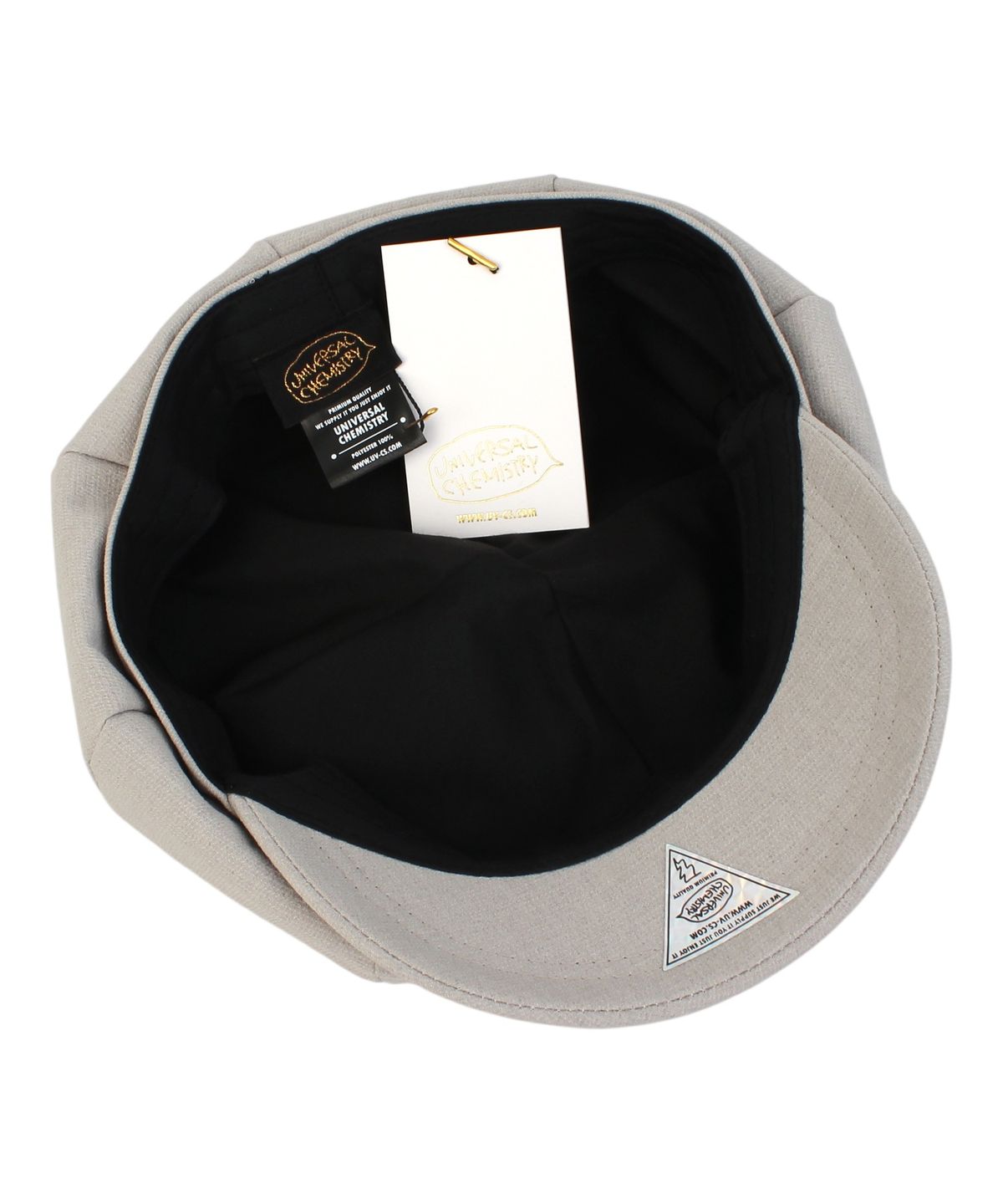 유니버셜 케미스트리(UNIVERSAL CHEMISTRY) Cool Poly Beige Newsboy Cap 뉴스보이캡