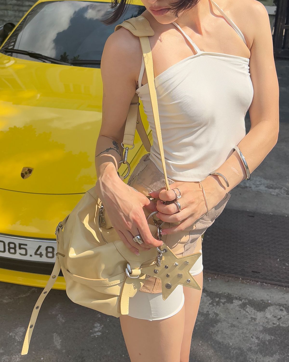 여밈(YEOMIM) mini slouchy bag (lemonade)