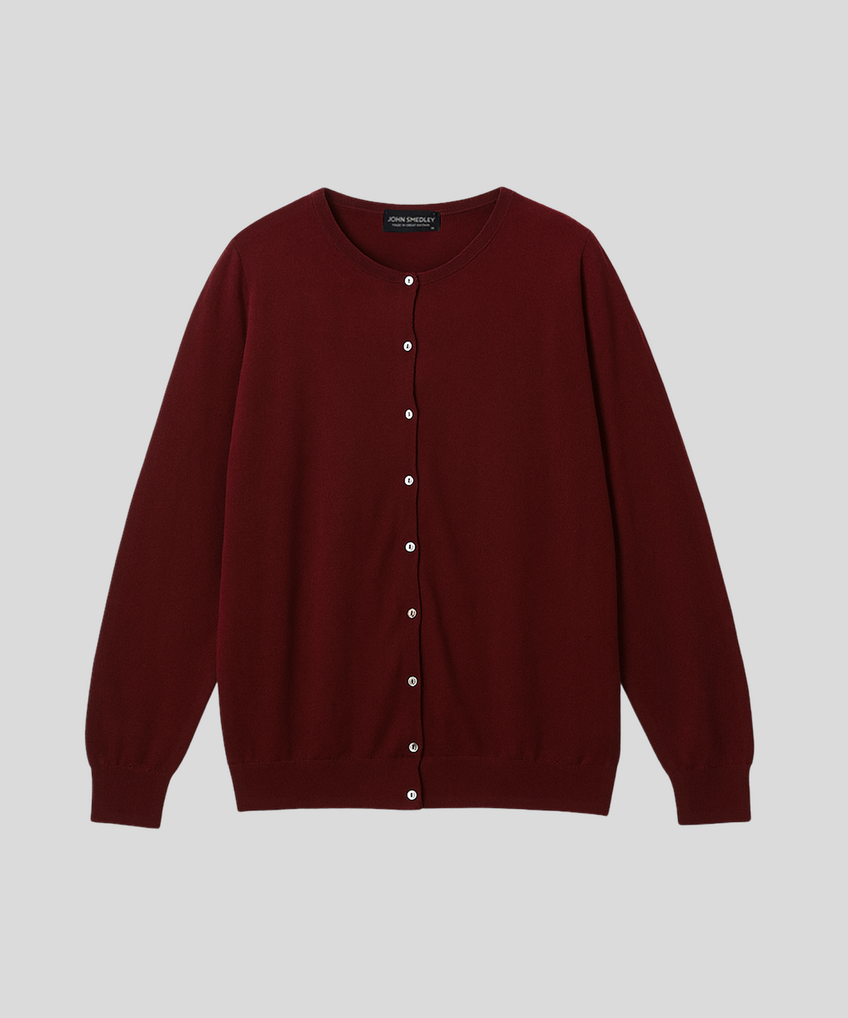 존 스메들리(JOHN SMEDLEY) ISLINGTON Round-Neck Cardigan Sea Island Cotton Knit Heritage Col.1_11 Colors