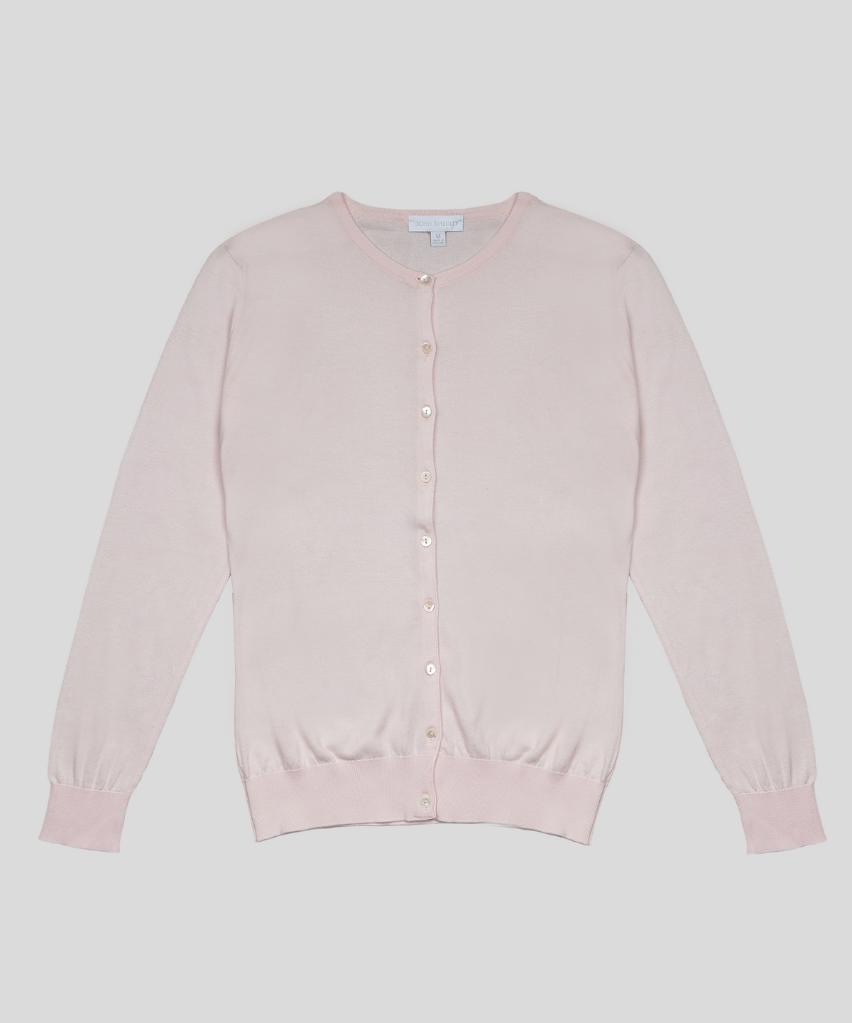 존 스메들리(JOHN SMEDLEY) ISLINGTON Round-Neck Cardigan Sea Island Cotton Knit Heritage Col.1_11 Colors