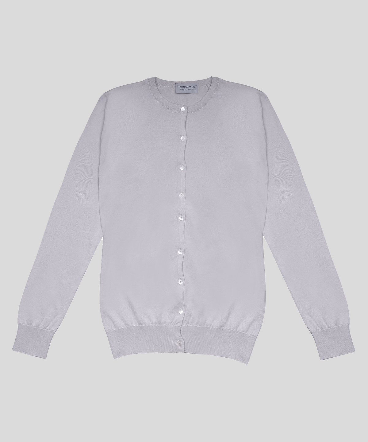 존 스메들리(JOHN SMEDLEY) ISLINGTON Round-Neck Cardigan Sea Island Cotton Knit Heritage Col.1_11 Colors
