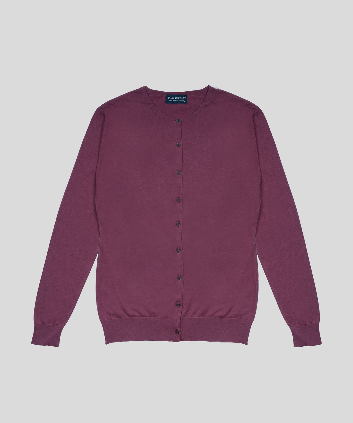 존 스메들리(JOHN SMEDLEY) ISLINGTON Round-Neck Cardigan Sea Island Cotton Knit Heritage Col.1_11 Colors