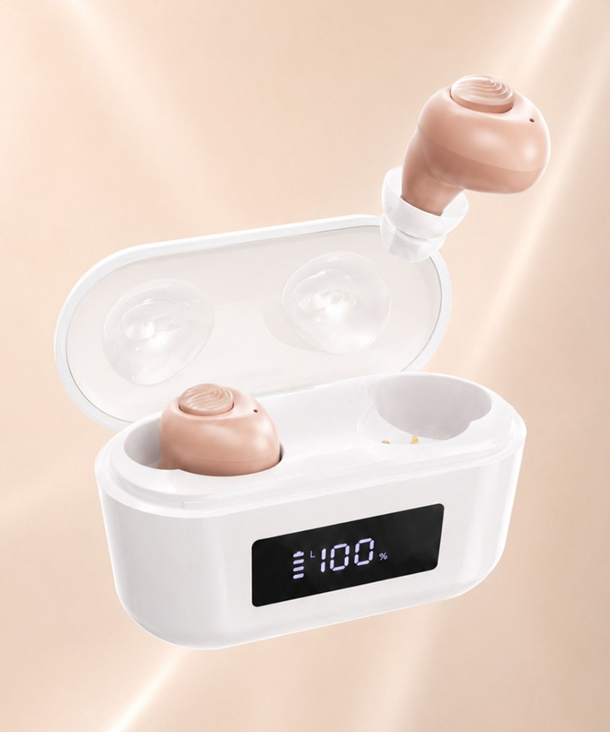 에이투(ATWO) 히어로 프로 미국 FDA 등록 초소형 2.9g 귓속형 디지털 음성증폭 청력 보조기 HearO Pro