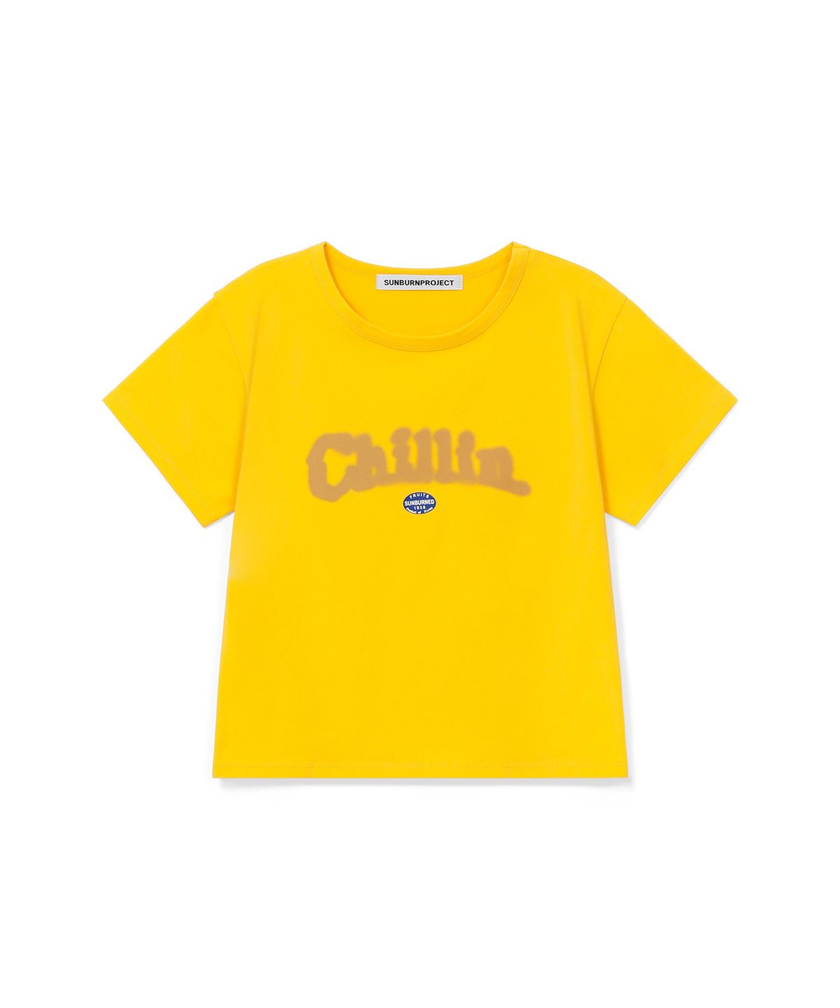 썬번프로젝트(SUNBURNPROJECT) CHILLIN T-SHIRT, YELLOW