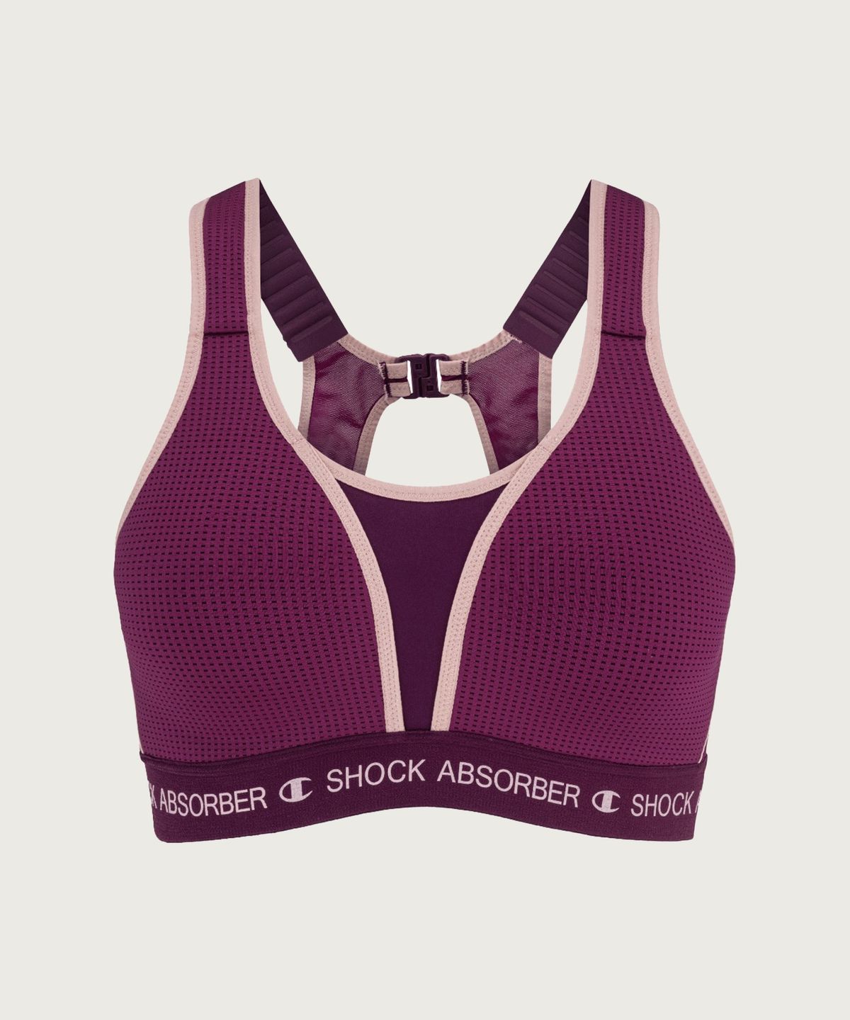 쇼크업소버(SHOCKABSORBER) 여성 얼티메이트 패디드 런 브라 Purple