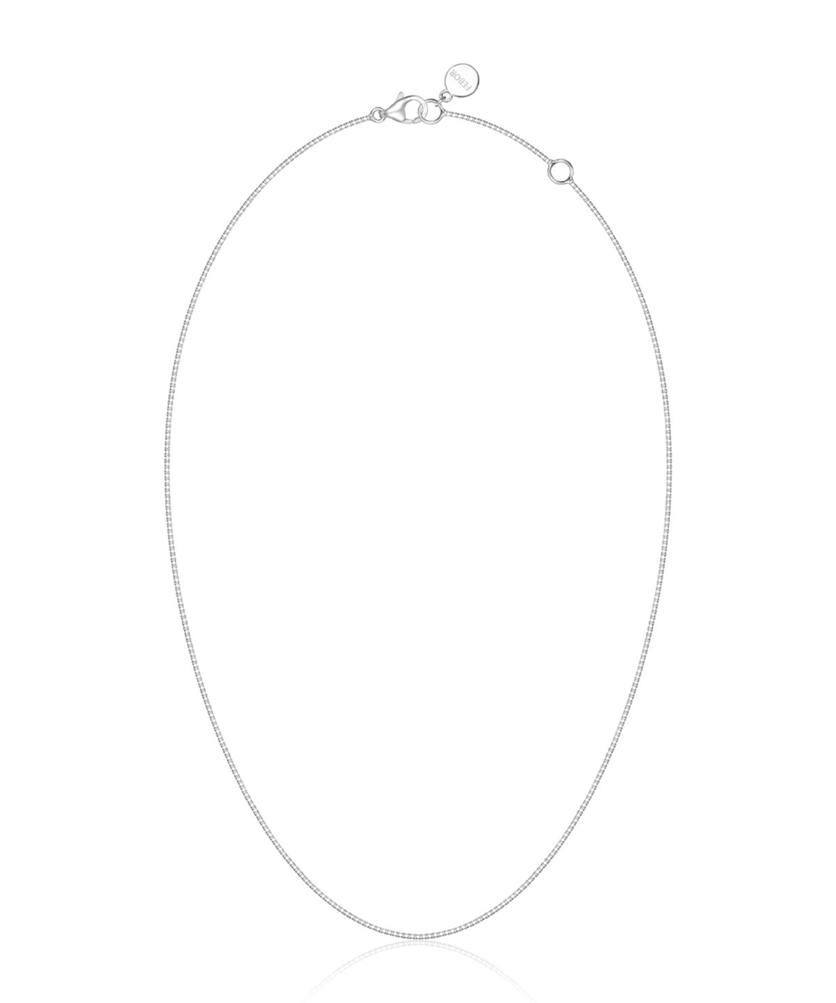 페브오어(FEBOR) Square knot chain necklace_silver