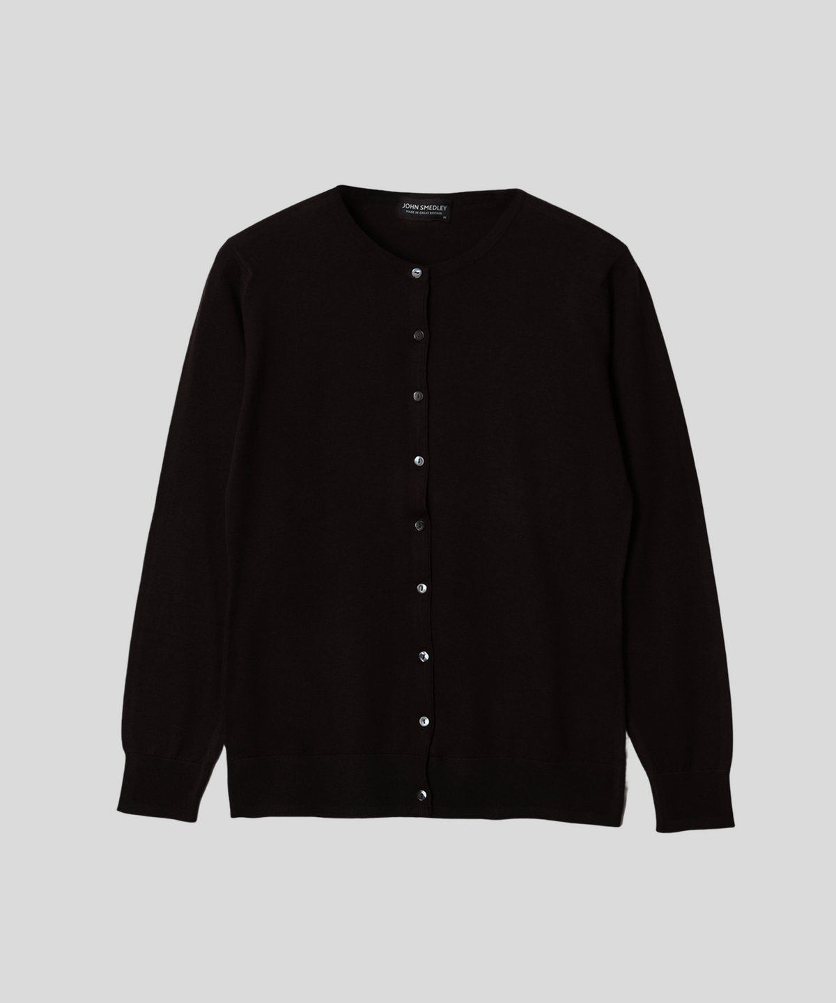 존 스메들리(JOHN SMEDLEY) ISLINGTON Round-Neck Cardigan Sea Island Cotton Knit Heritage Col.2_10 Colors
