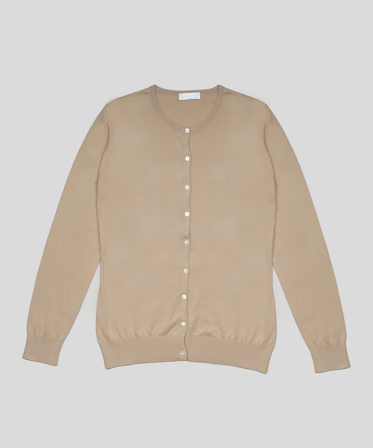 존 스메들리(JOHN SMEDLEY) ISLINGTON Round-Neck Cardigan Sea Island Cotton Knit Heritage Col.2_10 Colors