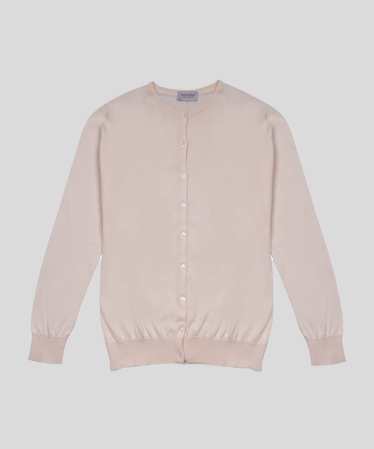 존 스메들리(JOHN SMEDLEY) ISLINGTON Round-Neck Cardigan Sea Island Cotton Knit Heritage Col.2_10 Colors