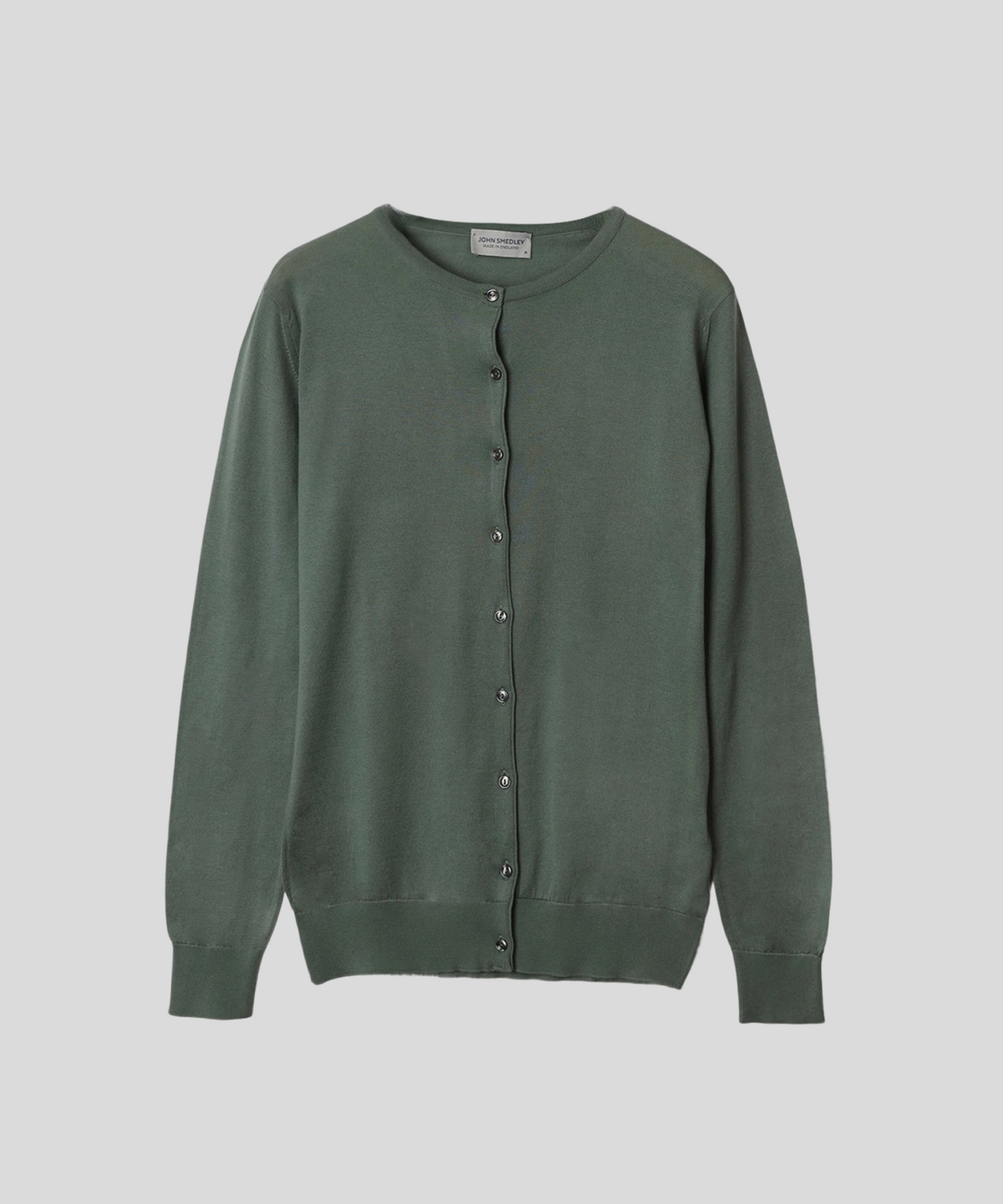 존 스메들리(JOHN SMEDLEY) ISLINGTON Round-Neck Cardigan Sea Island Cotton Knit Heritage Col.2_10 Colors