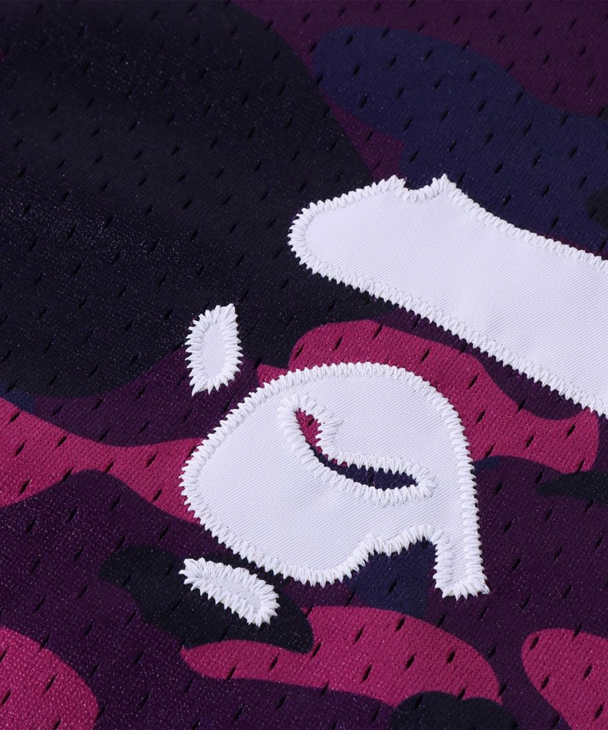 베이프(BAPE) 컬러 카모 웜 업 SS 셔츠(M) PURPLE