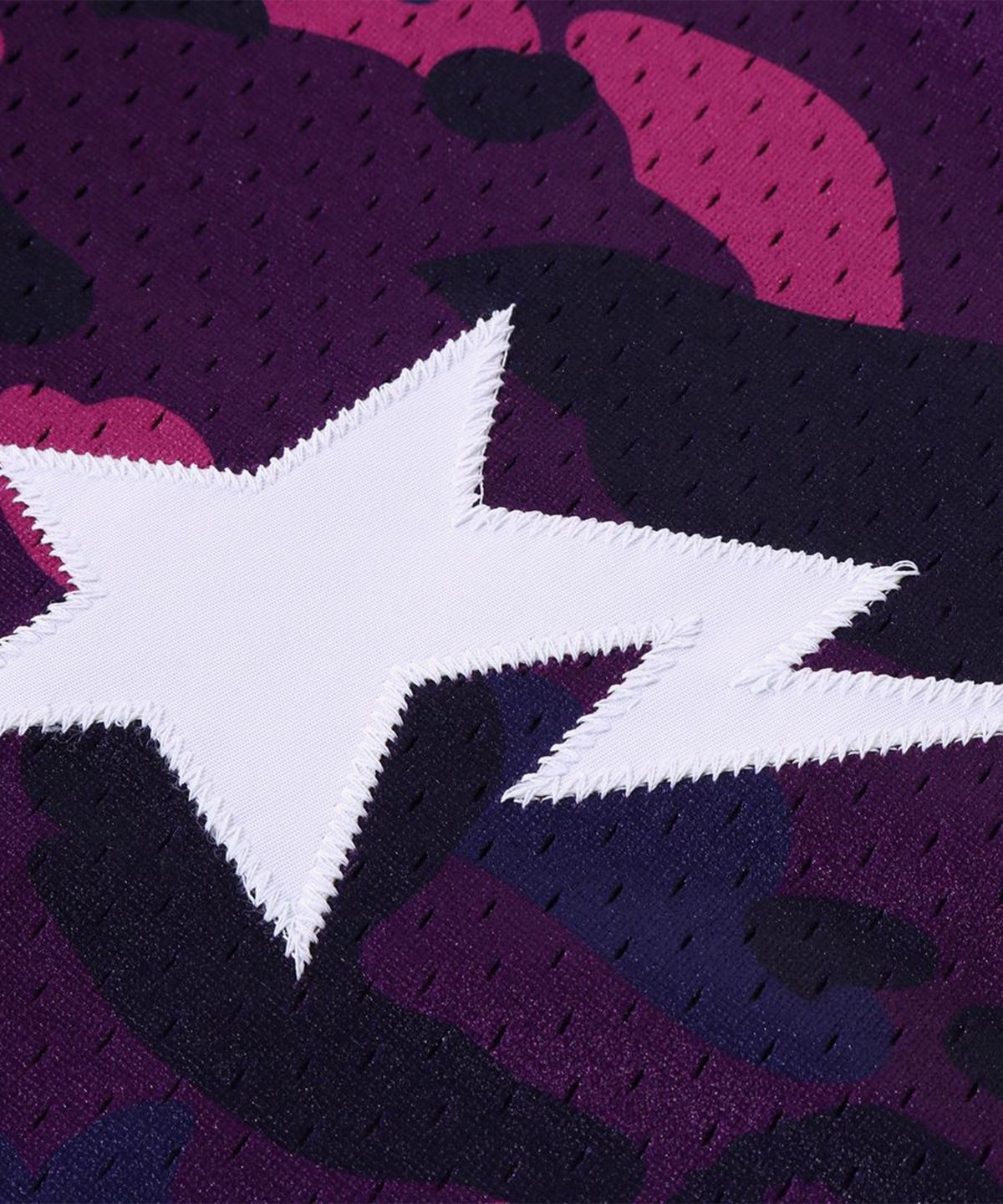 베이프(BAPE) 컬러 카모 웜 업 SS 셔츠(M) PURPLE