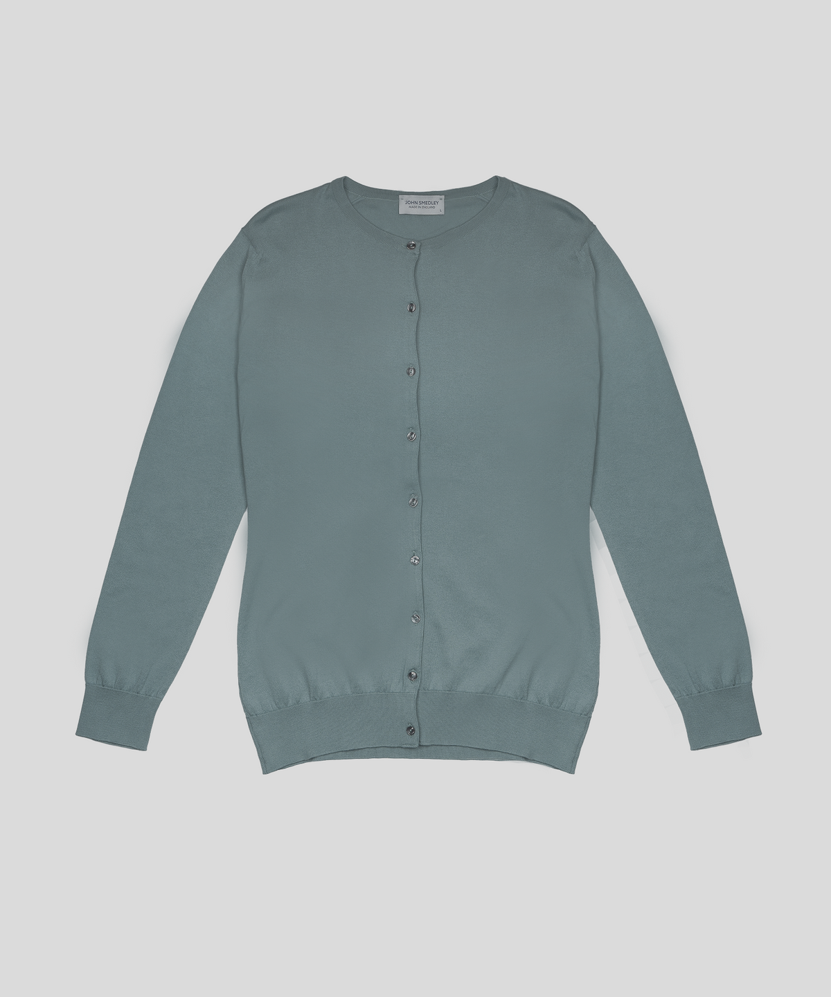 존 스메들리(JOHN SMEDLEY) ISLINGTON Round-Neck Cardigan Sea Island Cotton Knit Heritage Col.3_10 Colors