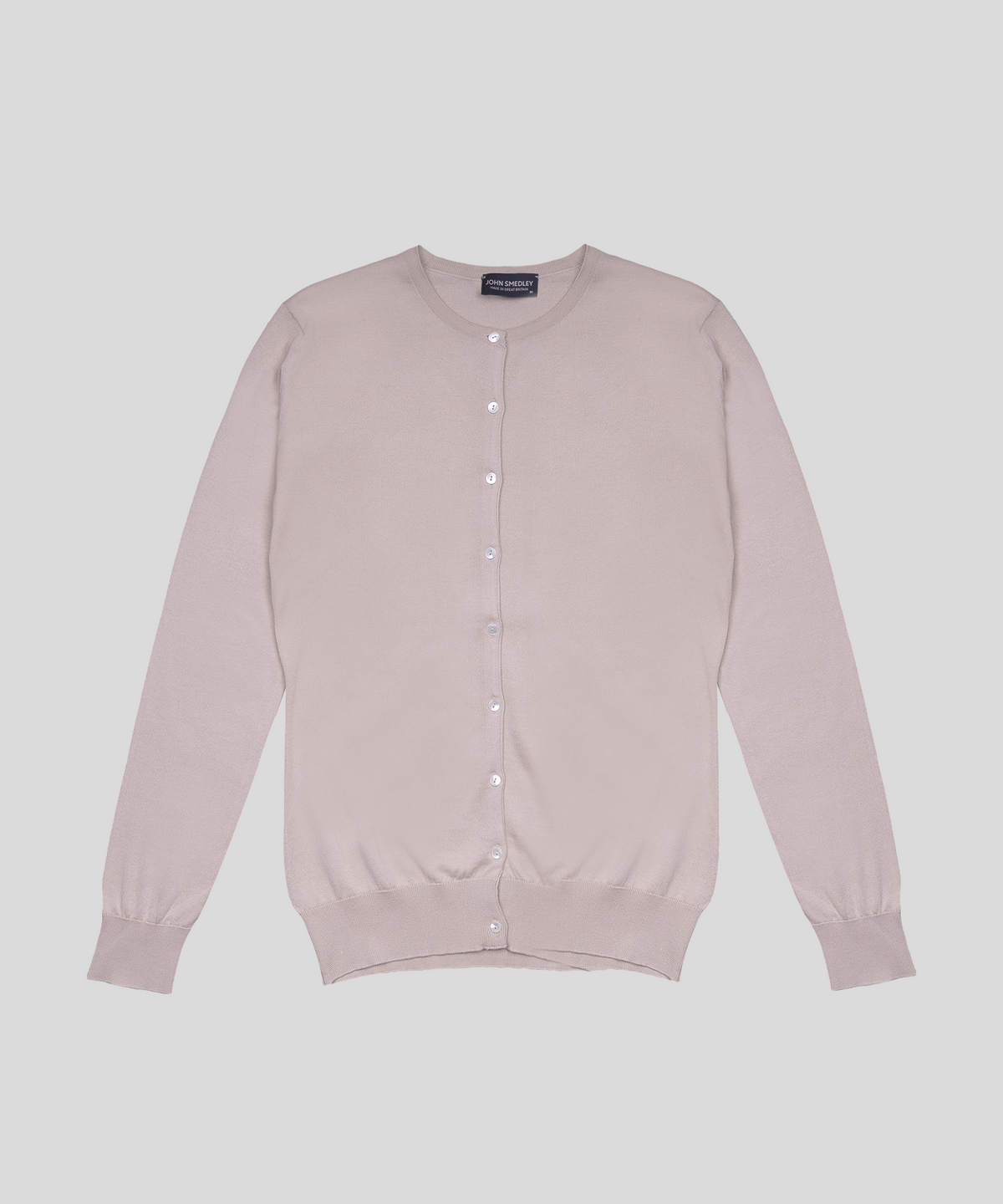존 스메들리(JOHN SMEDLEY) ISLINGTON Round-Neck Cardigan Sea Island Cotton Knit Heritage Col.3_10 Colors