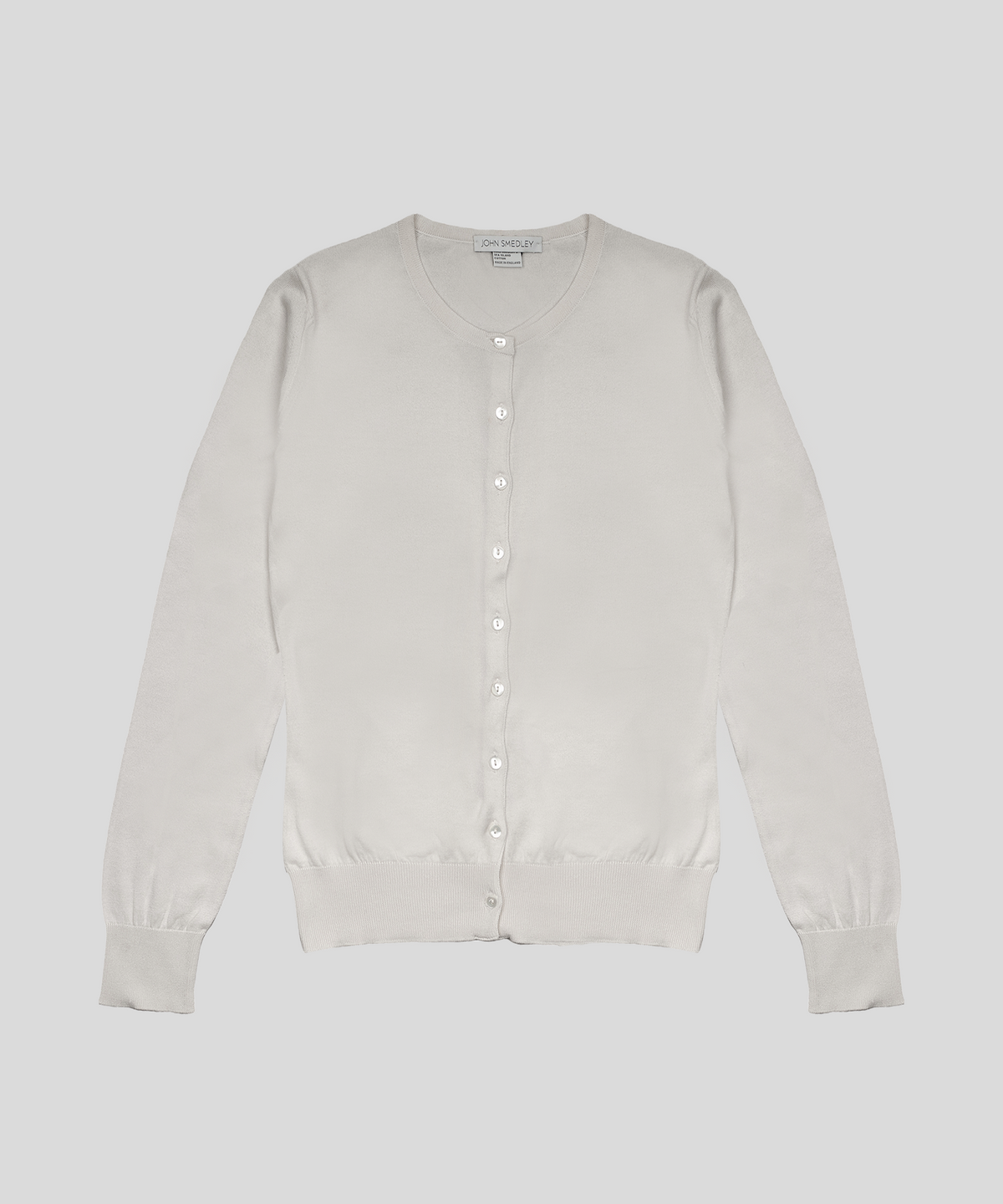 존 스메들리(JOHN SMEDLEY) ISLINGTON Round-Neck Cardigan Sea Island Cotton Knit Heritage Col.3_10 Colors