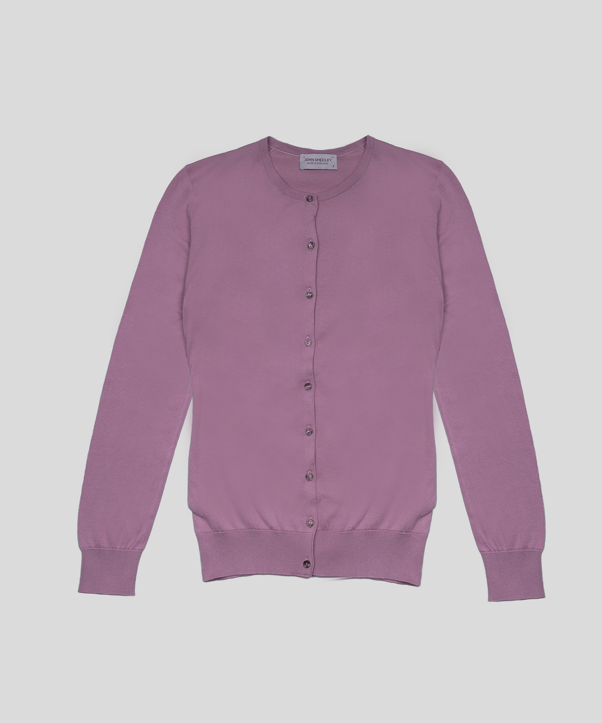 존 스메들리(JOHN SMEDLEY) ISLINGTON Round-Neck Cardigan Sea Island Cotton Knit Heritage Col.3_10 Colors