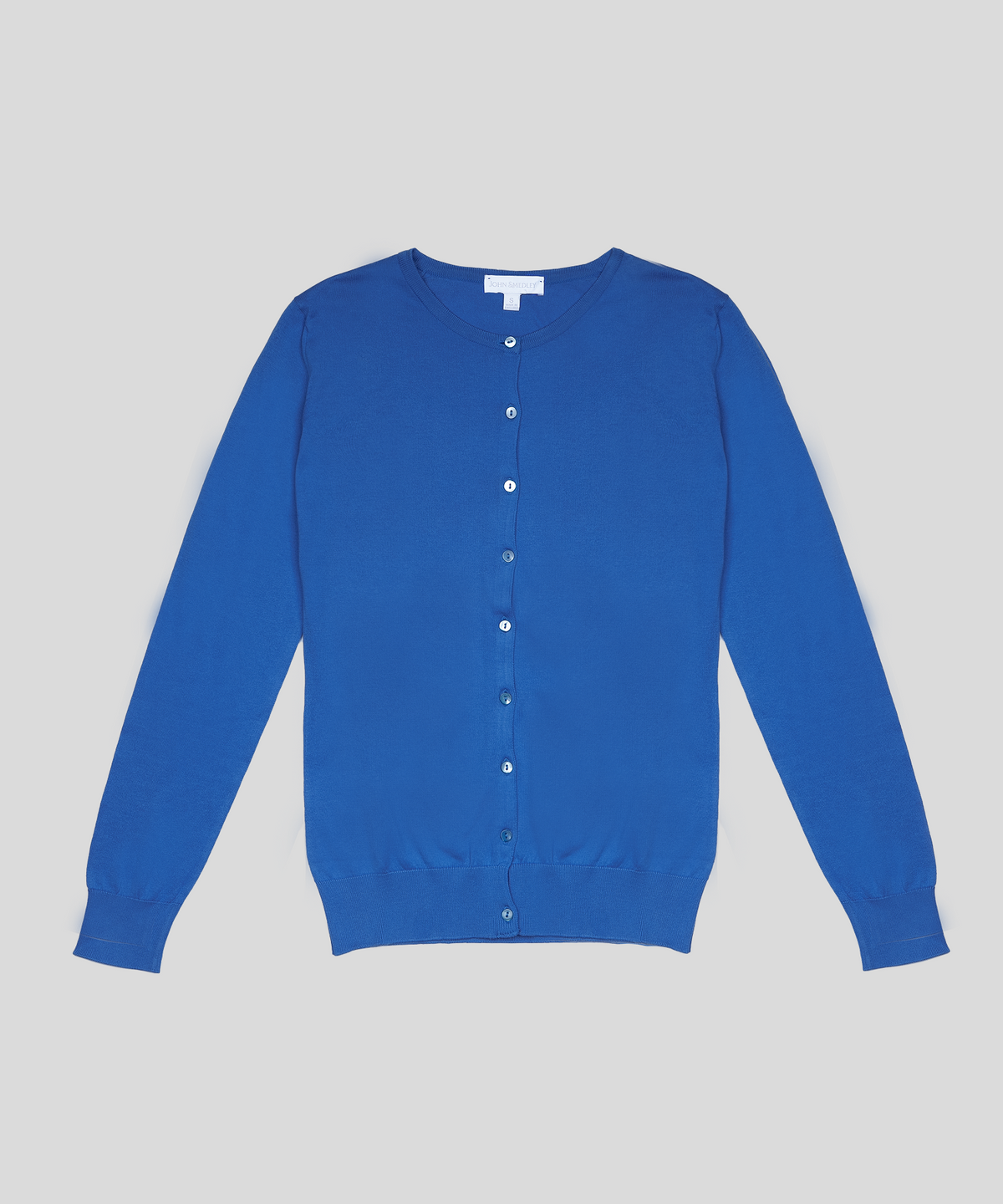존 스메들리(JOHN SMEDLEY) ISLINGTON Round-Neck Cardigan Sea Island Cotton Knit Heritage Col.3_10 Colors