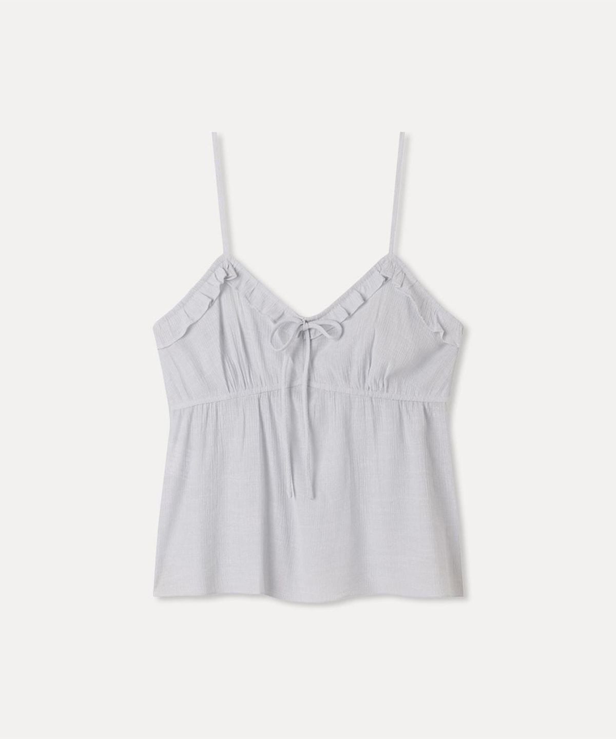 미쏘(MIXXO) 리본 프릴 나시 블라우스_MIWBNG611G