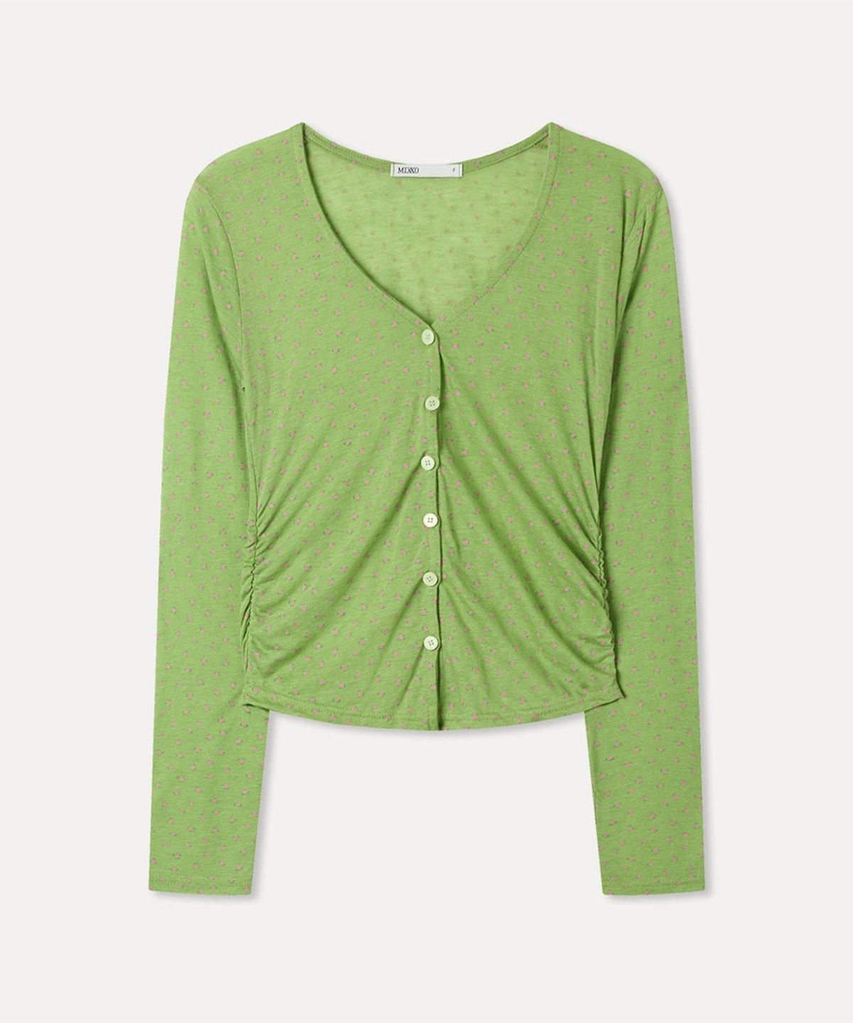미쏘(MIXXO) 잔꽃 패턴 가디건_MIWCMG709S