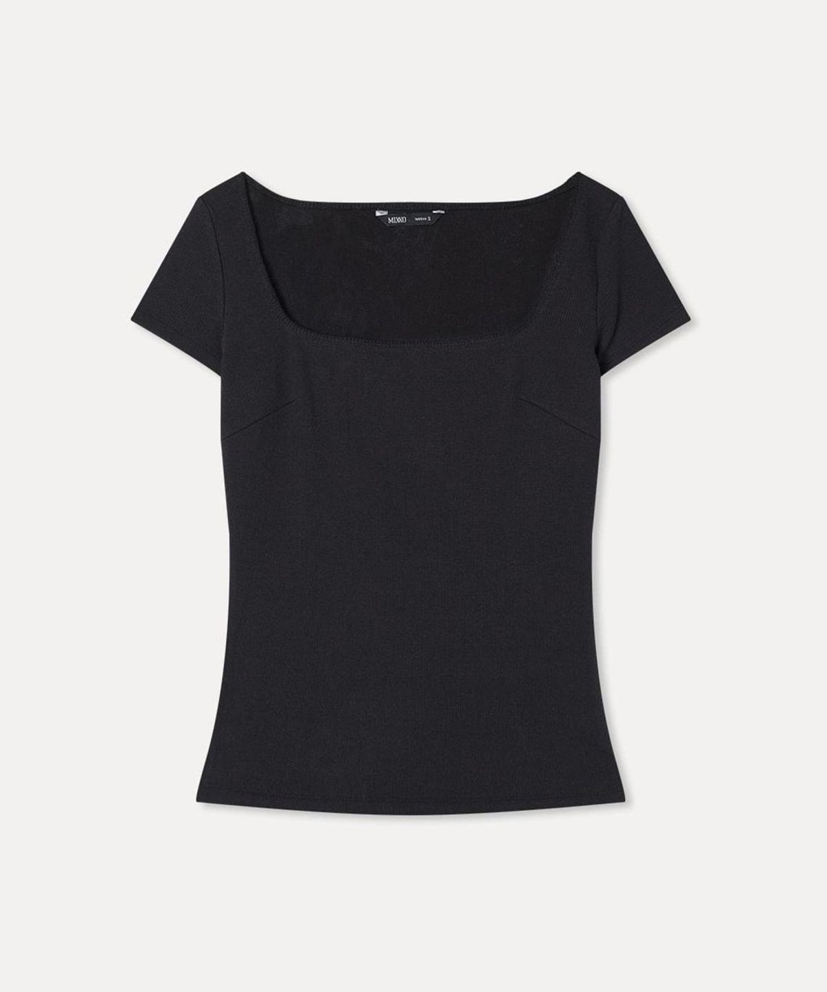 미쏘(MIXXO) 스퀘어넥 반팔 티셔츠_MIWHWG709A