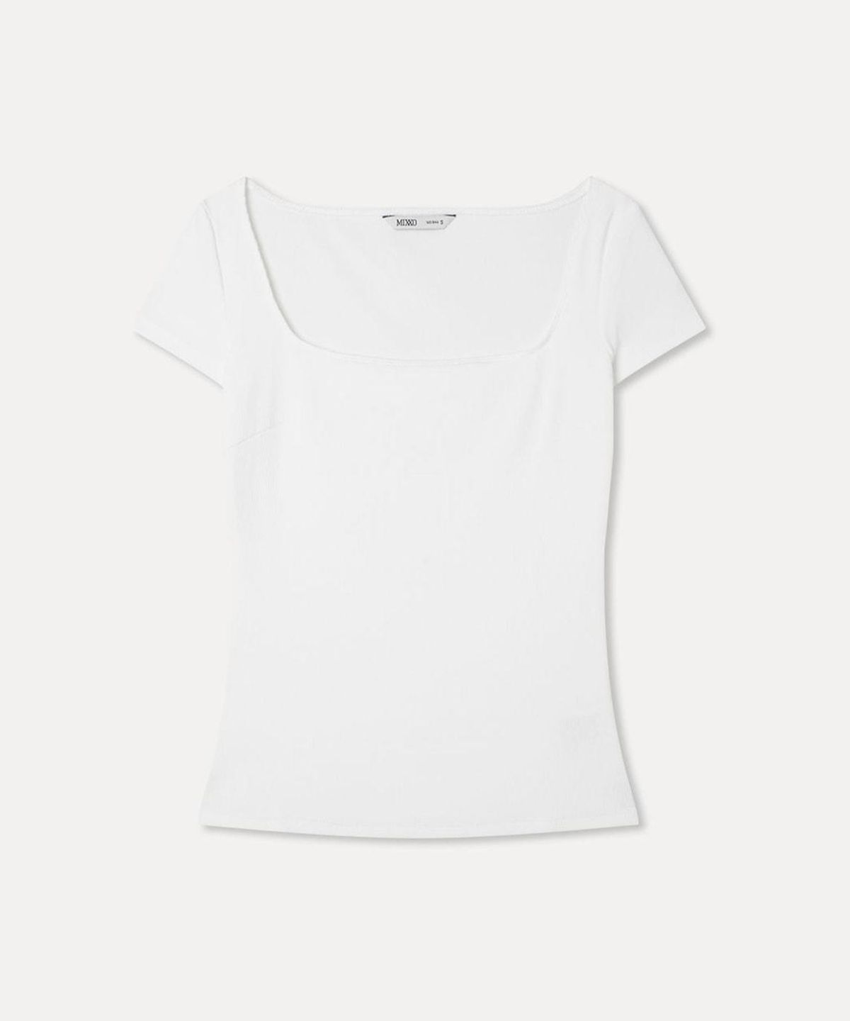 미쏘(MIXXO) 스퀘어넥 반팔 티셔츠_MIWHWG709A
