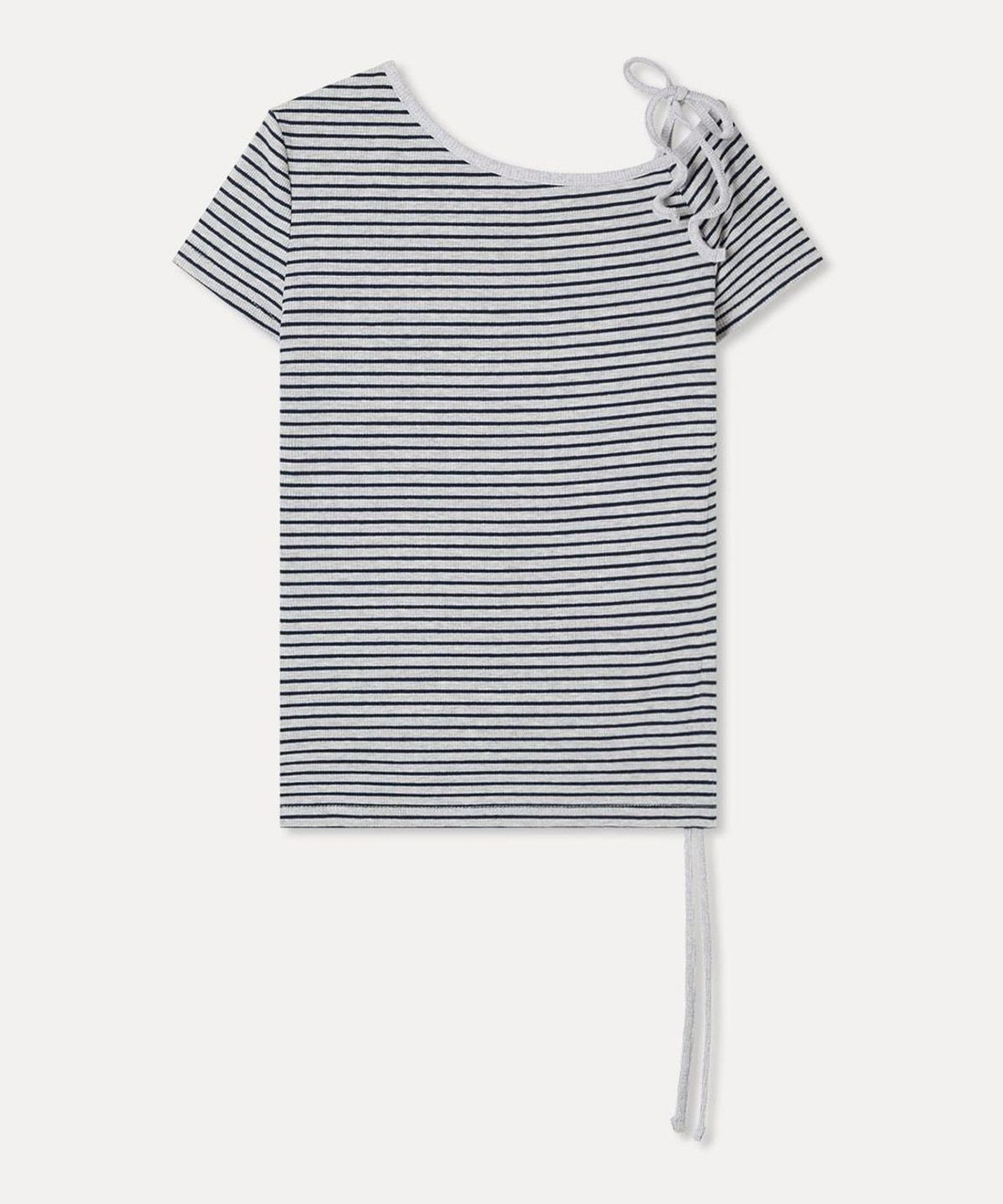 미쏘(MIXXO) 원숄더 반팔 티셔츠_MIWHWG603A