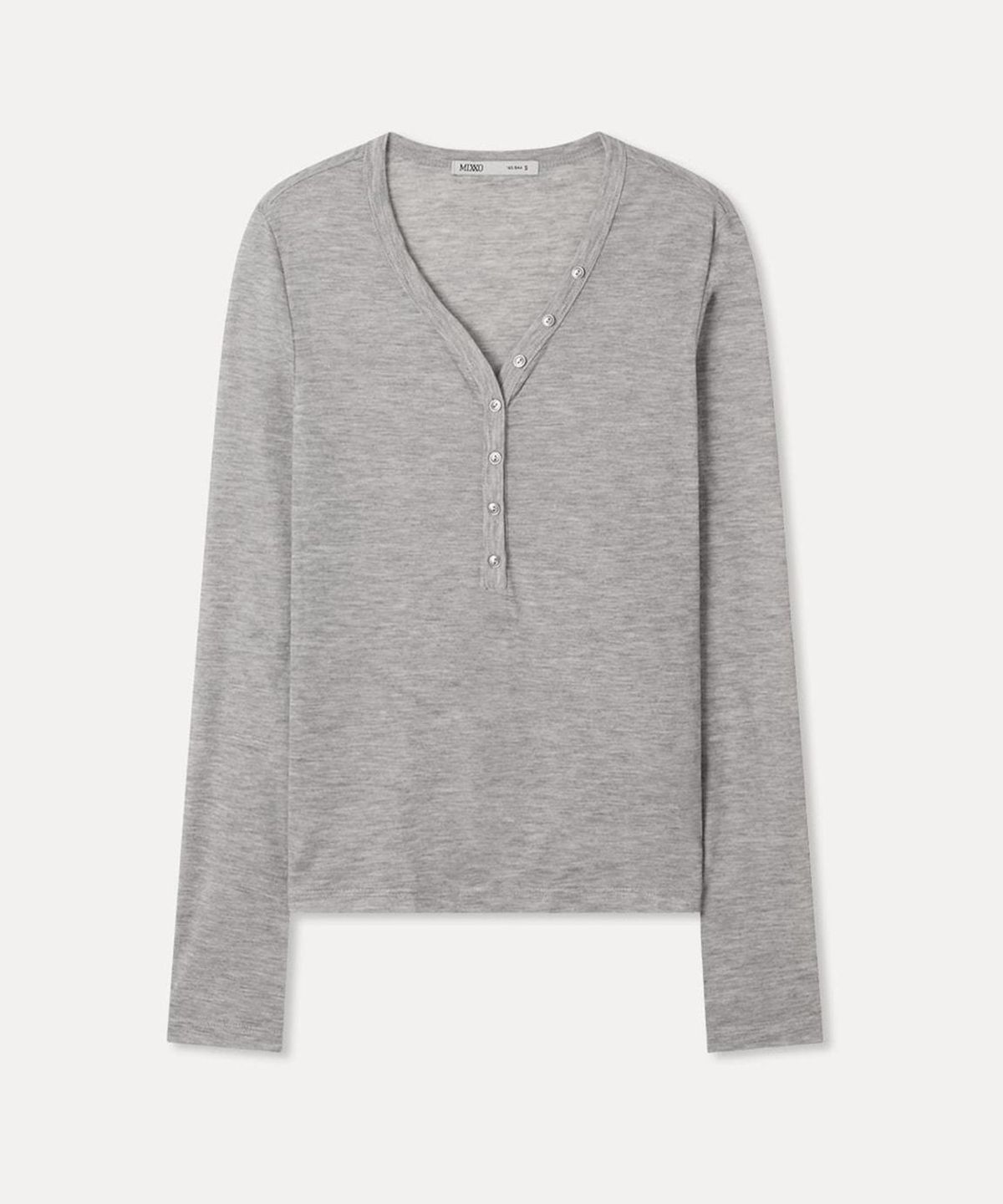 미쏘(MIXXO) 버튼업 시스루 긴팔 티셔츠 RE LWG44MS_MIWLWG70QA MIWLWG98QA