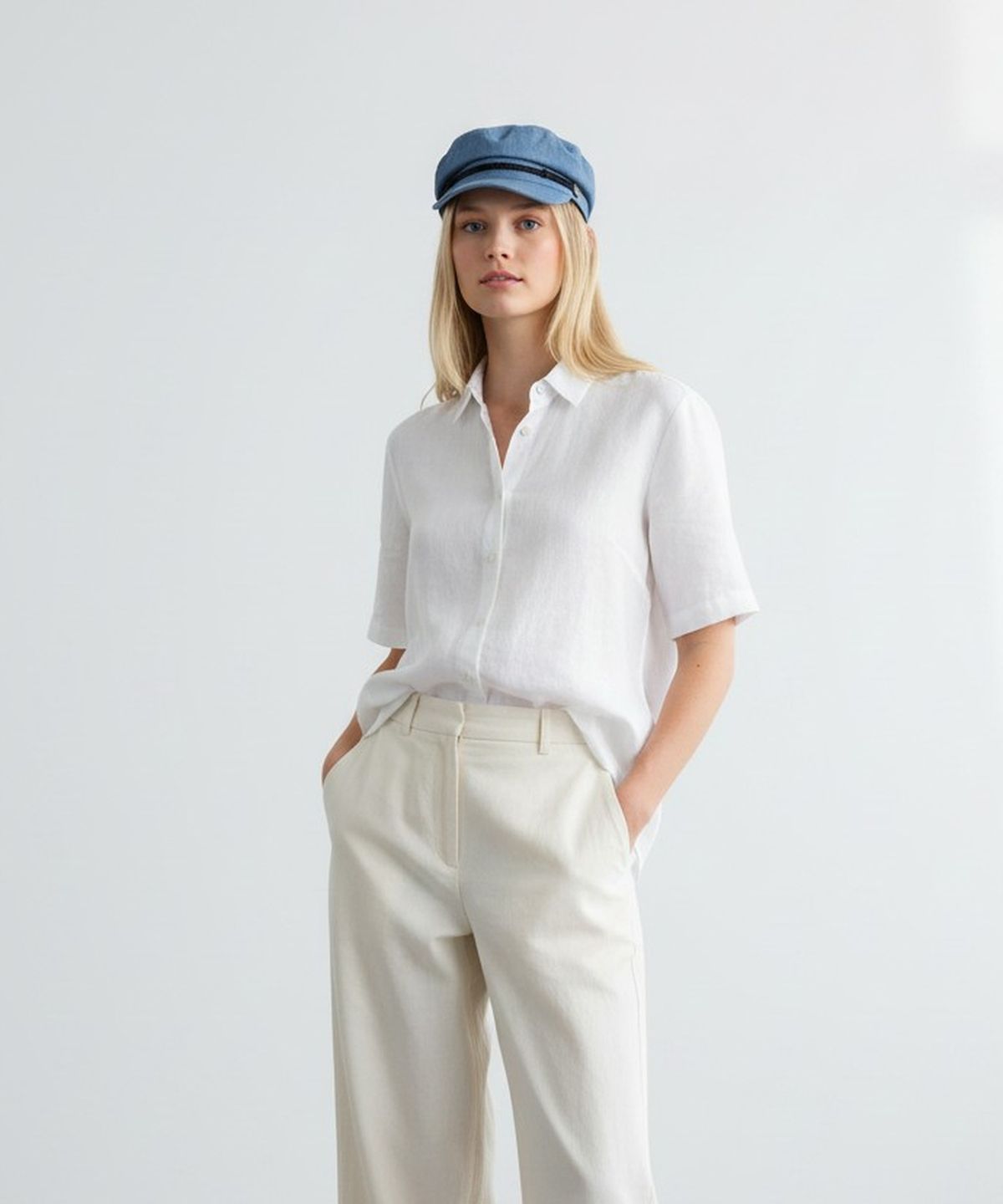 유니버셜 케미스트리(UNIVERSAL CHEMISTRY) Rope Light Denim Marine Cap 마린캡