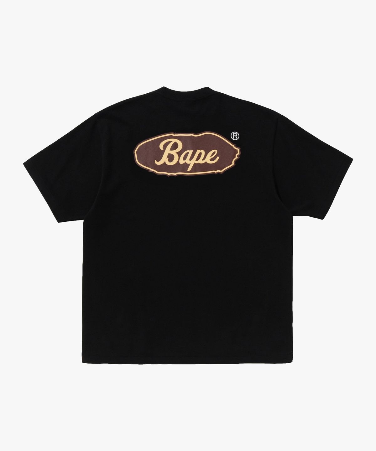 베이프(BAPE) 스케이트보드 베이프 로고 릴렉스드 핏 티셔츠(M) BLACK