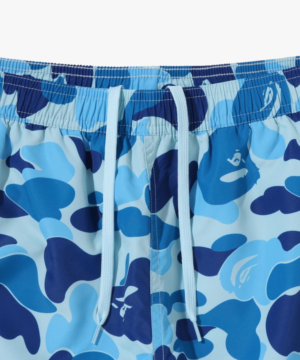 베이프(BAPE) ABC 카모 에이프 헤드 원 포인트 비치 쇼츠(M) BLUE