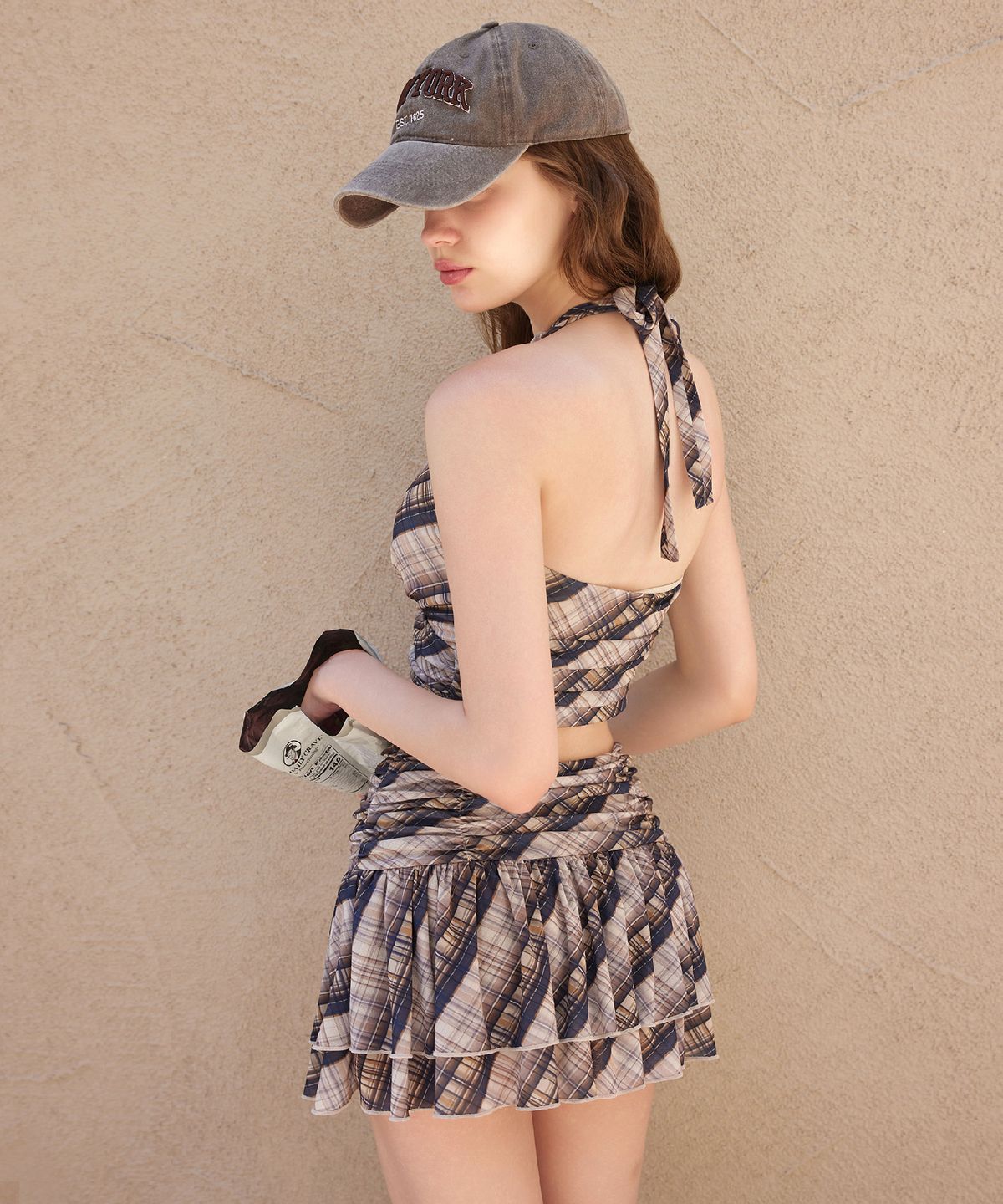벨로디네라(VALLO DE NERA) Lucy Top Brown Check