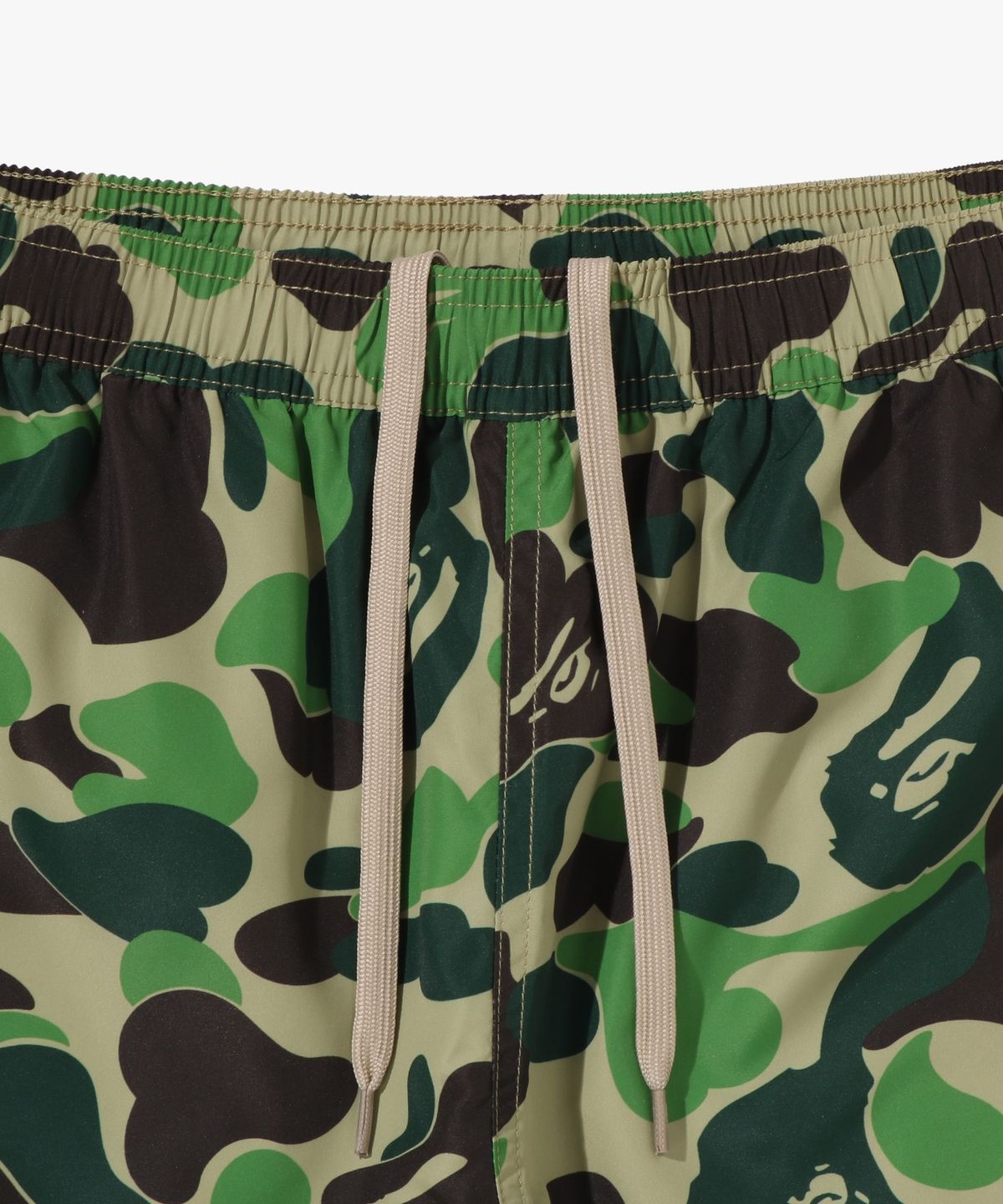 베이프(BAPE) ABC 카모 에이프 헤드 원 포인트 비치 쇼츠(M) GREEN