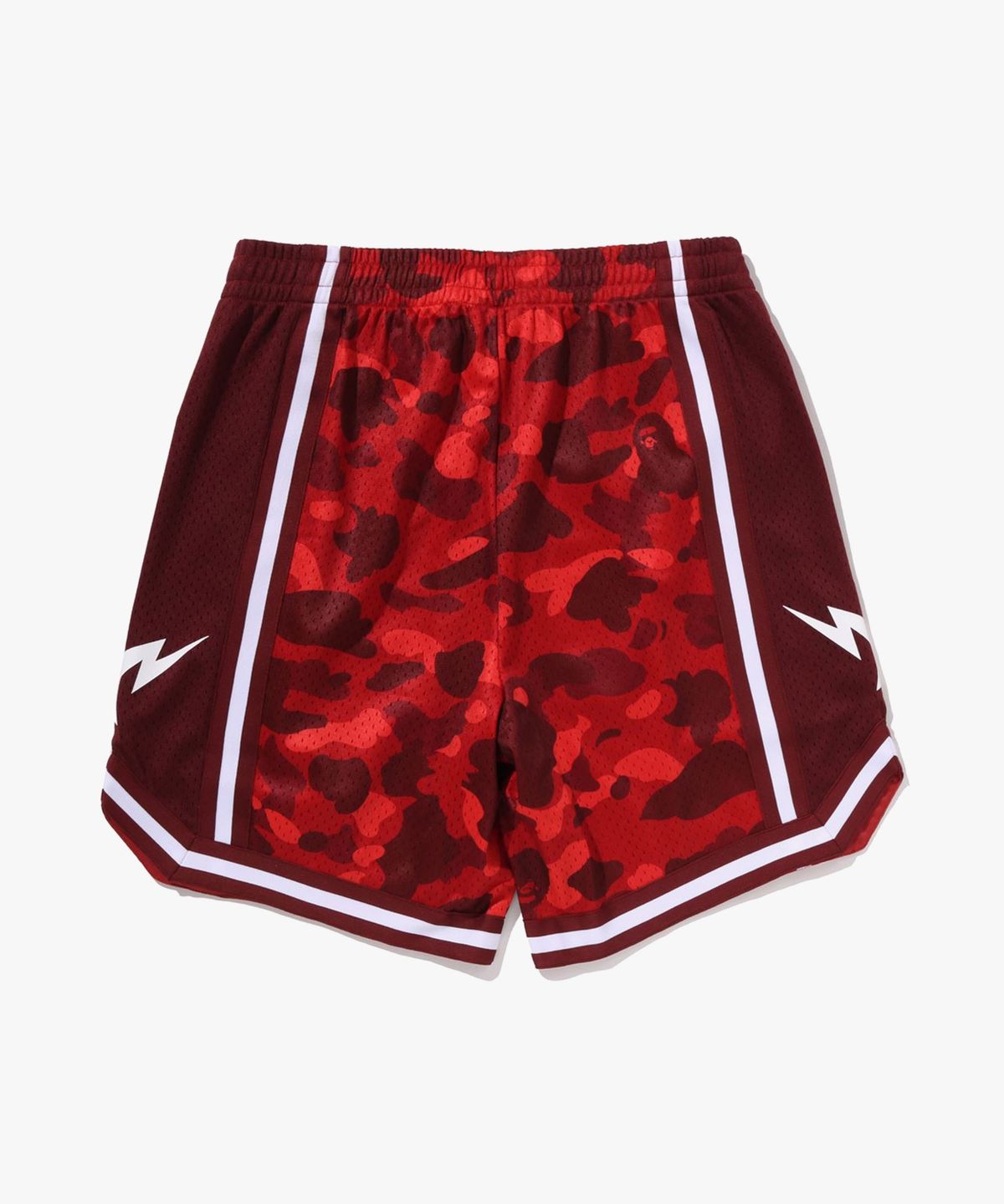 베이프(BAPE) 컬러 카모 메쉬 릴렉스드 핏 쇼츠(M) RED