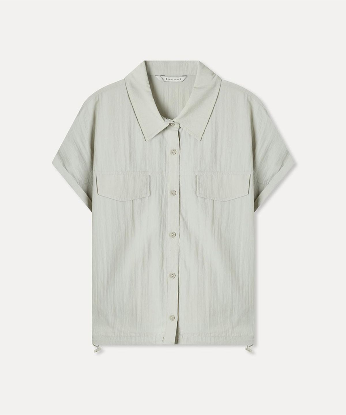 미쏘(MIXXO) 스트링 반팔 셔츠_MIWYAG701B