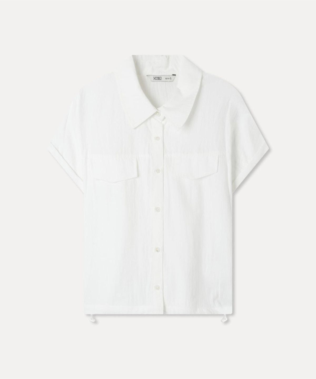 미쏘(MIXXO) 스트링 반팔 셔츠_MIWYAG701B
