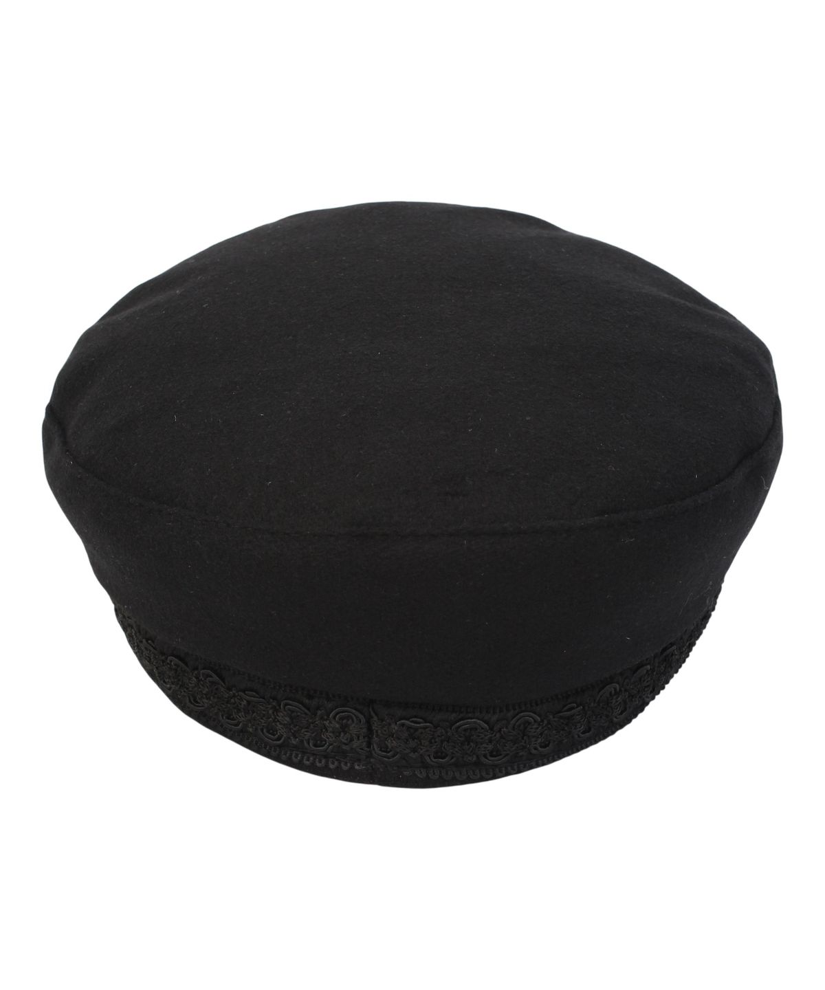 유니버셜 케미스트리(UNIVERSAL CHEMISTRY) Rope Button Black Wool Marine Cap 마린캡