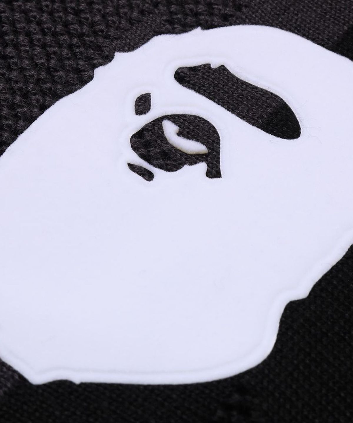 베이프(BAPE) 스타 스트라이프 패턴 자카드 멀티 로고 릴렉스드 핏 롱슬리브(M) BLACK