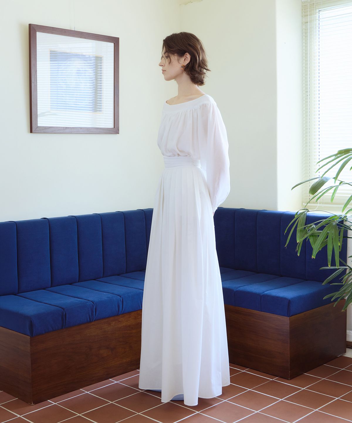 아이스가든에이오공팔(ICE GARDEN A.508) Sabrina Neck Blouse