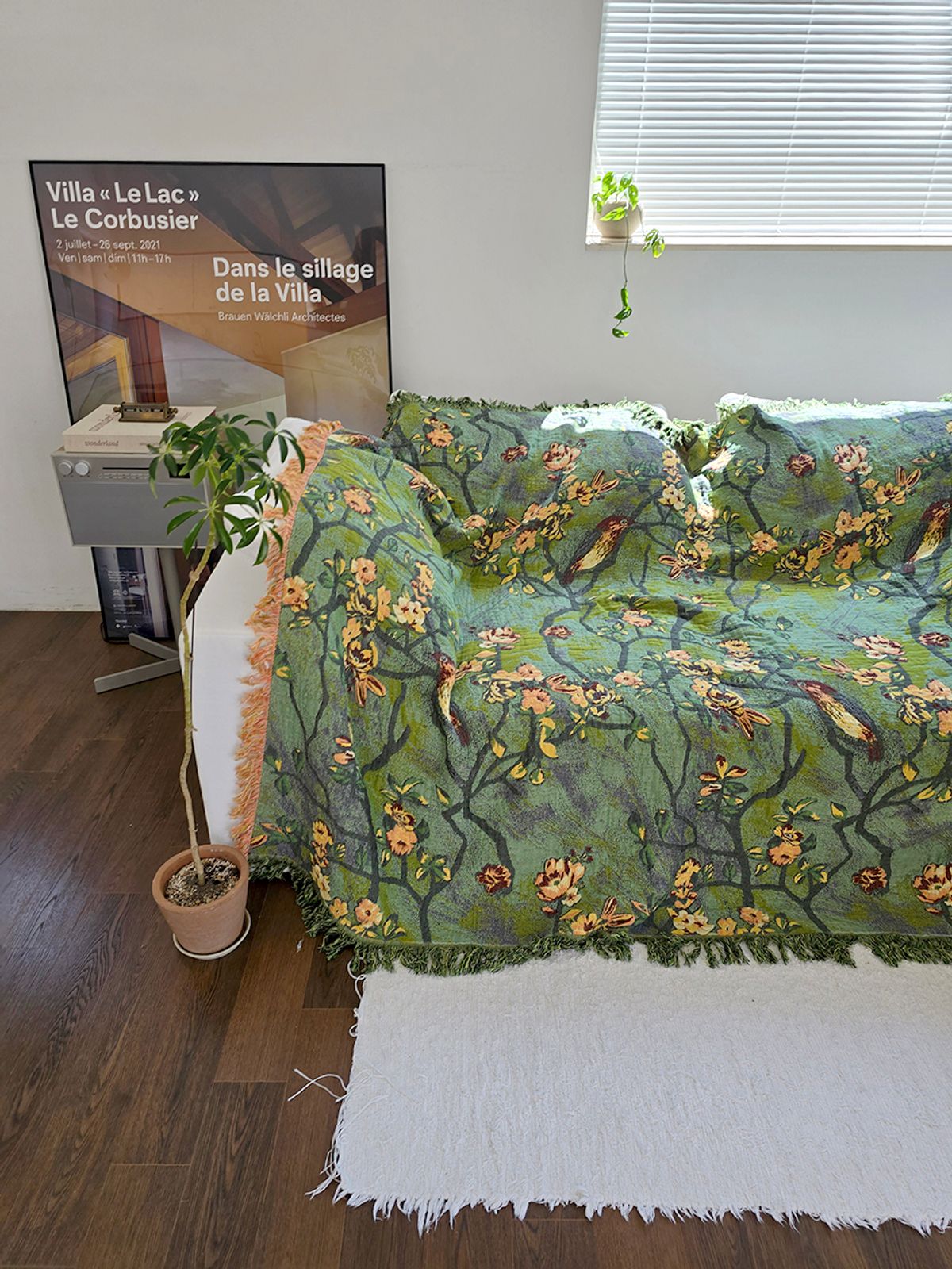 블랑쉬하우스(BLANCHE HOUSE) 블랑쉬 포레 누아 아트 양면 퀸사이즈 150x200 리버서블 거즈이불