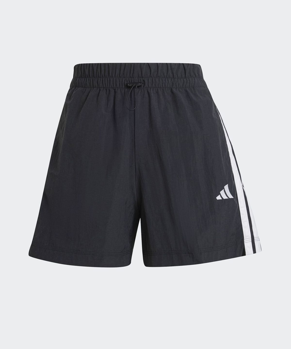아디다스(ADIDAS) 에센셜 3-스트라이프 라이프스타일 우븐 숏 팬츠 - 블랙:화이트 / JE1309