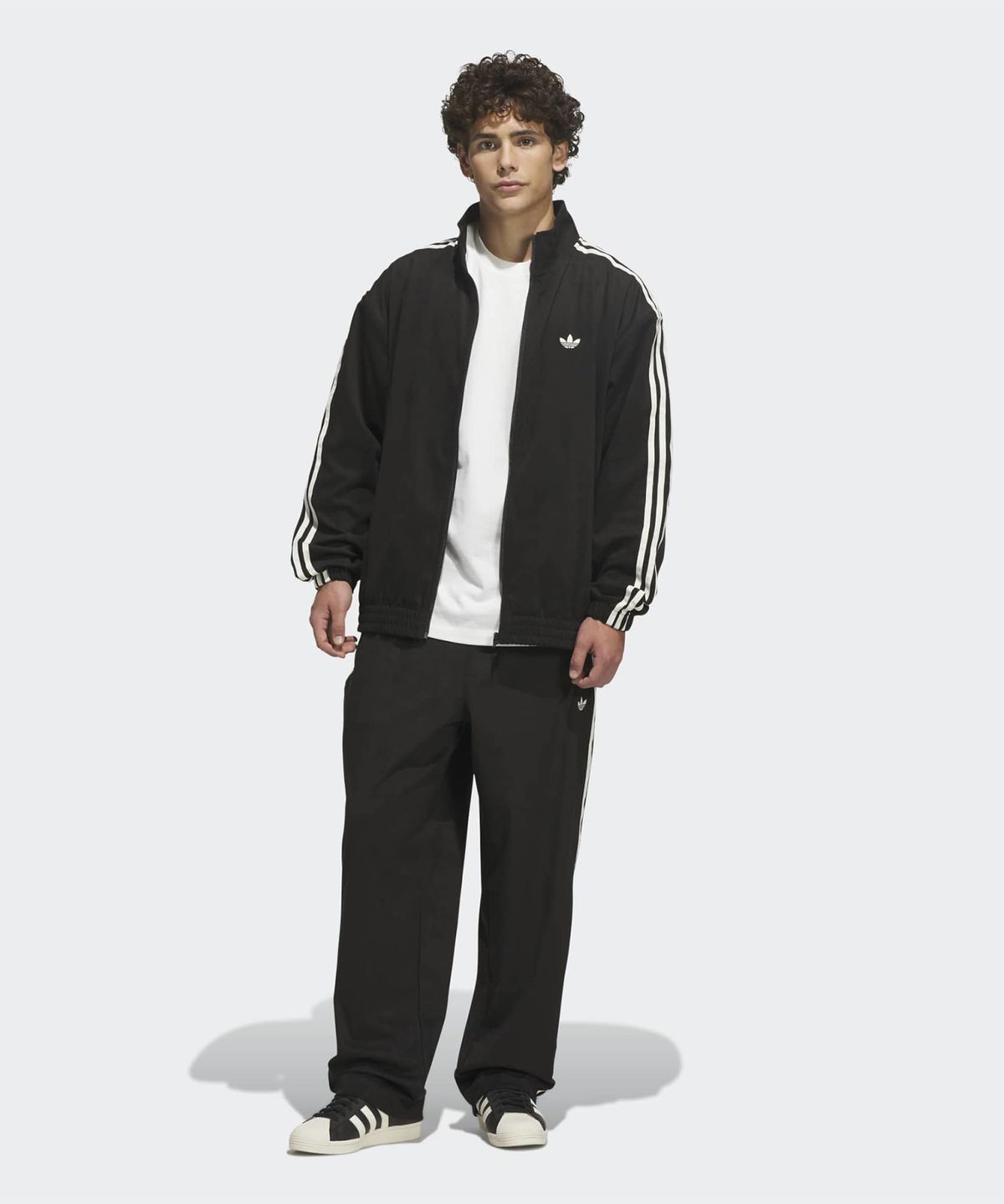 아디다스(ADIDAS) 스케이트보딩 빈티지 슈퍼 파이어버드 트랙탑 - 블랙:크림화이트 / KS9189