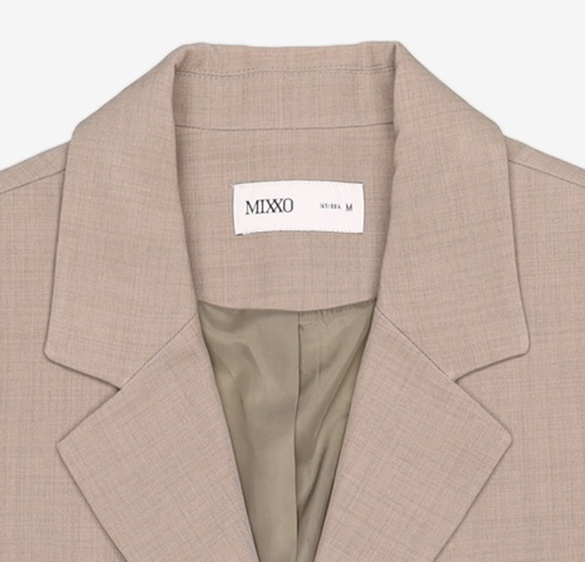 미쏘(MIXXO) 테일러드 원버튼 슬림자켓_MIWJKE303B M