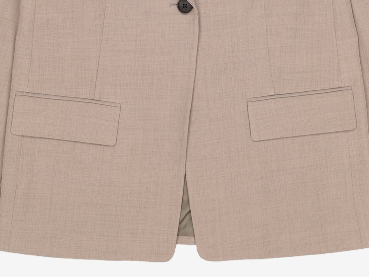 미쏘(MIXXO) 테일러드 원버튼 슬림자켓_MIWJKE303B M