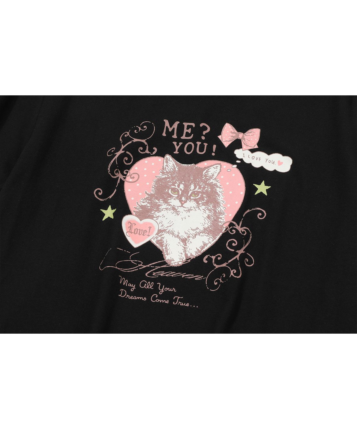 꼼파뇨(CPGN STUDIO) 미유캣 크롭 반팔티 블랙