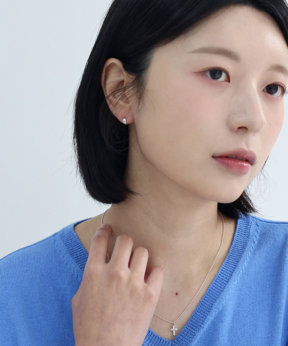 페브오어(FEBOR) Cross necklace_silver