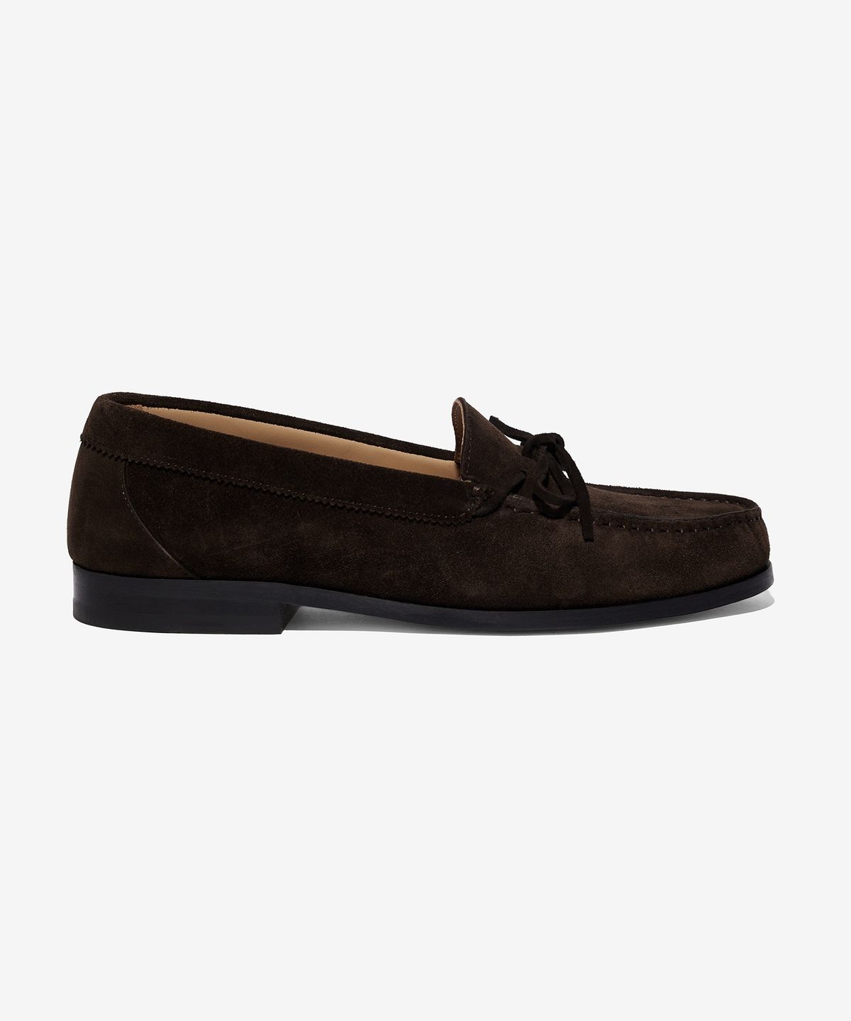 노아(NOAH) (U) 스웨이드 보우 로퍼 브라운 스웨이드 SUEDE BOW LOAFER BROWN SUEDE