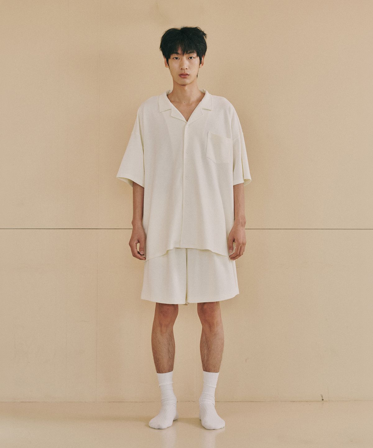 오끼뜨(OGGITT) 레지던스 와플 파자마 팬츠 바닐라