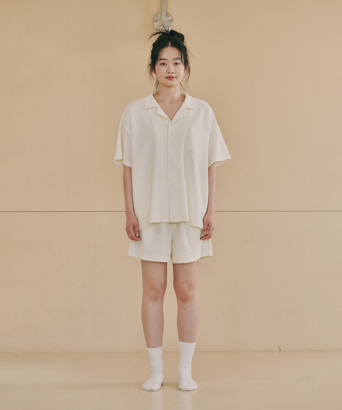 오끼뜨(OGGITT) 레지던스 와플 파자마 팬츠 바닐라
