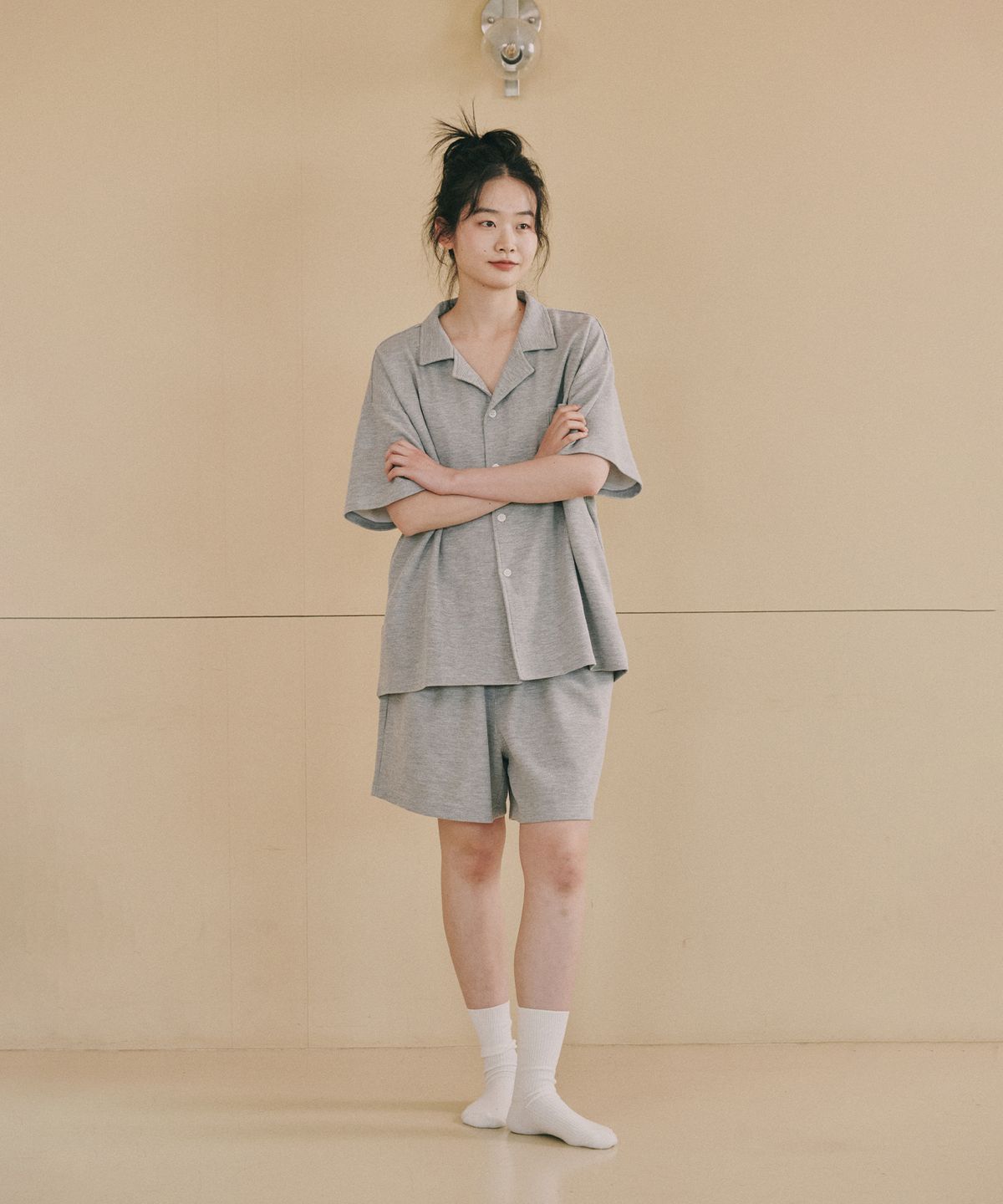 오끼뜨(OGGITT) 레지던스 와플 파자마 팬츠 그레이